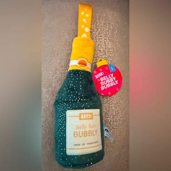 BARK BELLY RUBBY BUBBLY, CRAZY CRINKLE, TUG
STRAP & SQUEAKER Large Dog Toy - Picture 1 of 4